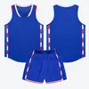 Conjunto Novo de Uniforme de Basquete de Verão Personalizado Estudante Colete Solto Pode Imprimir Texto Secagem Rápida Respirável Camisa Compra em Grupo Atacado