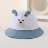 Sombreros de Pescador Dulces de Animales para Bebé al por Mayor, Sombreros de Sol Suaves y Lindos Estilo Coreano para Niños, Nuevos Sombreros de Cubo para Primavera y Verano