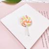 Colgante Llavero con Stud de Cuerno de Oveja Lollipop de Arcilla Blanda Colgante para Bolso Pendientes Pendientes Regalo Creativo DIY