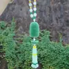 Productos para el interior del coche colgante decorativo con cuentas para coche exquisito jade verde lingote de plata Guanyin para colgar en el coche imagen de Guanyin