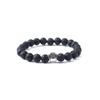Pulsera elástica unisex de piedra natural turquesa verde nueva transfronteriza, piedra volcánica de tortuga, turquesa blanca, venta al por mayor
