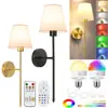 Luminária de Parede Interna Transfronteiriça Amazon Removível RGB Controle Remoto Temporizador Lâmpada para Sala de Estar e Quarto, Sem Necessidade de Fiação
