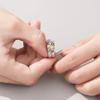 Anillo de pareja Damila nuevo Hoja de Arce femenino plata de ley s925 personalizado simple nicho anillo de hoja regalo conmemorativo