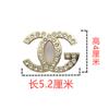 Accesorios de ferretería para equipaje al por mayor con broche de diamante inverso CG boca material tejido elegante hebilla decorativa de ferretería para paquete