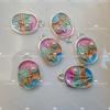 Colgante de Pintura al Óleo del Jardín de Monet Flor Mariposa Espiga de Trigo Perla de Imitación Pulsera de Cuentas DIY Collar Aleación Pendientes de Gota de Aceite