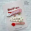Conjunto Fofo de Presilhas de Cabelo Estrela de Cachorrinho Desenho Animado para Meninas Presilhas para Franja Presilhas para Cabelos Rebeldes Presilhas Laterais para Crianças Acessórios de Cabelo