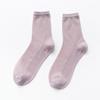 Calcetines coreanos de color sólido para niños primavera y verano calcetines japoneses nuevos de media caña pequeños frescos delgados ins calcetines de malla para damas al por mayor