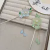 Nuevo Pasador de Flor de Durazno Estilo Chino, Accesorios de Estilo Antiguo, Accesorios para Qipao, Pasador con Borla Fresco y Elegante Estilo Nacional, Pasador, Adorno para el Cabello