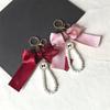Colgante de Moda Lujoso y de Gama Alta, Decoración de Corbata de Moño, Correa para Teléfono Móvil, Correa de Muñeca, Llavero, Accesorios para Bolsos