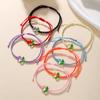 Europa y Estados Unidos transfronterizos tulipanes más vendidos cuerda de mano roja tejida a mano pulsera simple pequeña y fresca para enviar a novias joyería al por mayor