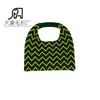 Amazon Cross-Border Shopee Bolsa Comércio Exterior Listrada Feminina Mori Girl Clutch Bolsa de Tricô Crochê Tecida Bolsa de Mão
