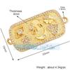 L58 M55 Acessórios para joias DIY micro-incrustados coração de pêssego lua animal borboleta rosto sorridente zircônia conexão