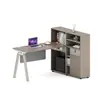 Conjunto de mesa e cadeira para funcionários, design simples e moderno, disponível em configurações para 2, 4 ou 6 pessoas, com tela divisória, adequado para escritórios de funcionários e mesas de computador