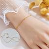 Pulsera Meichen, Estilo Europeo y Americano, Color Dorado de 18K, No se Desvanece, Simple y Versátil para Mujeres, Estilo Ins, Personalizada, Moderna, Lujo Ligero, Joyería Transfronteriza