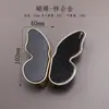 Manija de Agujero Único para Armario Guardarropa de Lujo Ligero Nórdico Minimalista de Alta Venta, Manija Cuadrada de Pétalo Azul Blanco de Dibujos Animados de Mariposa