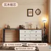 Cómoda de Madera Maciza, Sala de Estar, Gabinete de Almacenamiento de Mesita de Noche, Gabinete de Cajones de Almacenamiento para Dormitorio, Gabinete de Almacenamiento Tocador Francés, Integrado de Segunda Mano