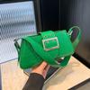 Moda coreana Bolso baguette sexy de moda Ropa de trabajo Bolso de axila Nuevo para mujer Bolso de hombro de alta gama con estampado de cocodrilo estilo motocicleta
