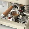 Taza de Extracción de Acero Inoxidable 304 Transfronteriza con Mango de Nogal, Taza Medidora de Espresso con Escala, Taza de Onzas Líquidas