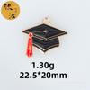 Série de exames da temporada de formatura Acessórios de liga de gota de óleo DIY Corda de mão para o exame de admissão à faculdade para pendurar sozinho Pingente pequeno de desenho animado para ser o nº 1