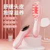 Pente Massageador Elétrico para Prevenir Queda de Cabelo, Massageador de Cabeça Meridian, Pente com Terapia de Luz para Cuidados com o Cabelo, Pente Massageador Vibratório com Luz Colorida e Óleo Essencial
