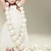 Decoração de Noivado com Fio de Pérolas Gigantes Ornamento Pendurado Exibição de Loja Decoração de Celebridade da Internet Ponto Fotográfico Cenário de Festa Vitrine Sessão de Fotos