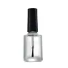 Botellas Transparentes Redondas y Cuadradas para Esmalte de Uñas 5ml 10ml 15ml Botellas de Vidrio para Cosméticos con Tapa y Pincel