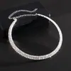 Collar de doble fila de alta gama estilo francés con incrustaciones de diamantes, collar sencillo y moderno para el día a día, joyería de diseño único de nicho al por mayor
