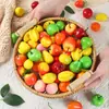 Frutas y Verduras Mini de Simulación al por Mayor Personalizadas Manzanas Pequeñas Fresa Maíz Accesorios de Fotografía Juguetes para Parques Infantiles