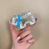 Presilha de Cabelo Laço de Cachorro com Bolinhas para Mulheres, Simples Design Vazado Presilha de Tubarão, Acessório de Cabelo de Cachorro Desenho Animado Fofo, Acessório de Cabeça da Moda