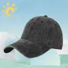 Boné de Baseball Retrô Desgastado Lavado Versátil Estilo Coreano com Logo Personalizado Proteção Solar Bico de Pato para Homens com Bordado Impresso