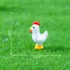 Micro-Paisaje Linda Granja Animales Gran Gallo Artesanía de Resina Paisajismo de Granja Decoraciones DIY Mini Adornos