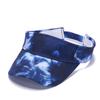 Sombrero tie-dye transfronterizo para mujer, protección solar, transpirable, deportivo para correr, gorra con visera, verano, casual, hip hop, sombrero de copa vacía para hombre