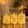 Luz de vela eletrônica simulada LED, acrílico, para casamentos, fotografia, role-playing, iluminação de guia, Natal, aniversários e expressar amor, luz de ambiente