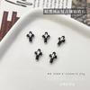 Accesorios para Uñas con Forma de Cruz de Circonia, Venta Caliente Transfronteriza Estilo Retro Oscuro Diamante DIY Rhinestones Usables para Uñas Accesorios Pequeños