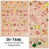 Redanco5D Repujado Popular Dibujos Animados Pegatina para Uñas Lindo Moño Estéreo Pegatina para Uñas Dr1547