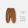 Calça Casual Waffle para Bebê, Nova Coleção Primavera e Outono, Calça Longa Versátil e Estilosa, Amiga da Pele, para Meninos e Meninas, Bebês e Crianças Pequenas
