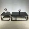 Sofá de Oficina Mesa de Café Sofá Doble de Tres Plazas Venta de Liquidación Sofá Sofá Cama Simple Sala de Recepción