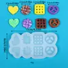 Mini Galleta Croissant Juguete de Comida Postre Molde de Silicona Pastel Miniatura Arcilla para Hornear Molde de Resina Yeso