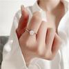 Atacado moissanite anel clássico parede torcida seis garra micro inlay 1 quilate simulação anel de diamante moda temperamento senhoras
