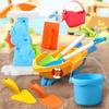 Set de Juguetes de Playa para Niños, Cuatrimoto, Juguetes para Cavar Arena y Agua, Cubeta de Playa, Pala de Reloj de Arena, Herramientas para Jugar con la Arena de Playa