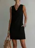 2026 Nuevo Vestido de Moda Femenina Versátil de Primavera Fresco y Dulce con Cuello Superpuesto y Dobladillo Irregular, Vestido de Corte Holgado