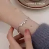 Pulseira de Espiga de Trigo com Zircônia para Mulheres, Luxo Leve, Nicho, Versátil, Joias com Design de Ponta, Novo Estilo Quente Feminino 2025