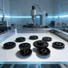 Molde de Apertura y Proceso de Moldeo por Inyección de Engranaje Helicoidal de Plástico de Alta Precisión, Piezas de Transmisión Personalizadas Resistentes al Desgaste y Retardantes de Llama