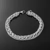Pulseira de corrente personalizada de aço titânio estilo ins europeu e americano, pulseira da moda com corrente de osso de dragão, acessórios para pulseira