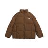 Moda Inverno Nova Marca 90 Pato Branco Espessado Quente Gola Alta Jaqueta de Penas Retrô Americano High Street Jaqueta Workwear