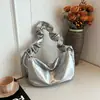Bolso plisado estilo coreano para mujer, nuevo bolso de hombro simple de moda de verano 2026, bolso cruzado casual de nicho