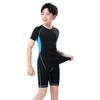 Camiseta Esportiva Infantil de Manga Curta de Secagem Rápida para Meninos Verão Calça Justa Corrida Basquete Fitness Roupas Absorventes de Suor Treino