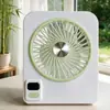 Ventilador de Escritorio Digital Ajustable de Ángulo Moda Simple Ajuste de Cinco Velocidades Bajo Ruido Carga USB Ventilador Venta al por Mayor
