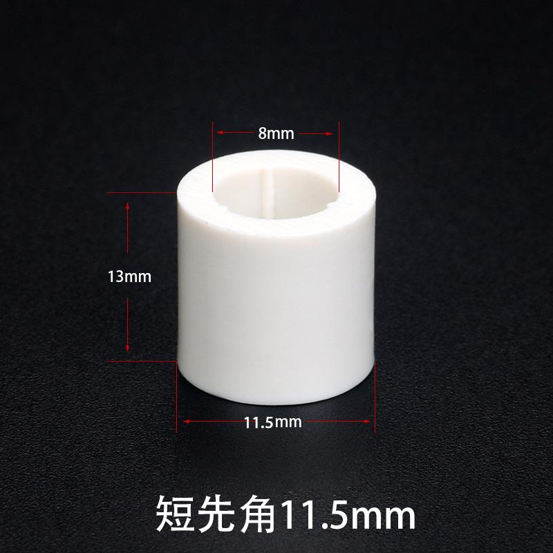 19智贝规格图桌球杆铜箍防爆塑料大头杆先角台球杆皮头枪头修理