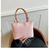 Bolsa de mão doce de moda com estampa de bolinhas e estrelas estilo coreano de alta aparência, bolsa de presente com laço da moda, bolsa tote estilosa